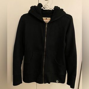 American Giant Black Classic Full Zip Hoodie